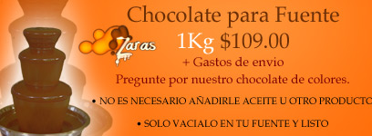 chocolate para fuentes